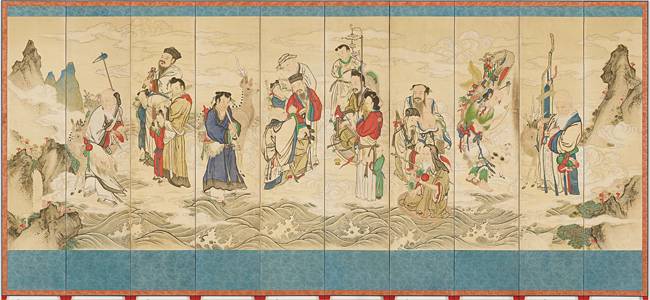 해상군선도10폭병풍. 사진 아모레퍼시픽미술관