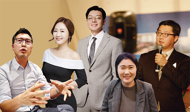 (왼쪽부터) 강원규 BMW 상하이 디렉터,홍익대 산업디자인학과, 미국 ACCD, 현대자동차 이향주 웨이보 스타 왕훙(BJ), 베이징대 신문방송학부(광고학), 화웨이 이재철 푸싱그룹(復星集團) 전무, 중앙대 법학과, LG생활건강, 알리바바 티몰 이보람 서드브릿지 이사, 성균관대 경영학과, 카이스트 테크노 MBA, 중국 카이캐피탈 김희종 상상락 대표, 상하이 푸단대 석사, (주)CJ, 삼성전자