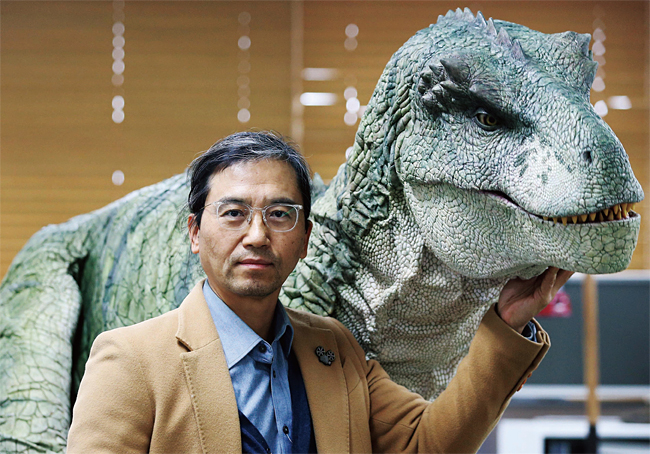 서울대 국문과를 나온 한상호 EBS PD는 2008년 다큐멘터리 ‘한반도의 공룡’으로 센세이션을 일으킨 후 10년째 시리즈를 발전시켜 오고 있다. 사진 이태경 객원기자
