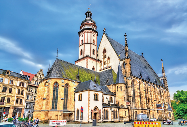 독일 라이프치히 구시가지 중심가에 있는 성 토마스 교회에는 ‘음악의 아버지’ 바흐가 안치돼 있다.