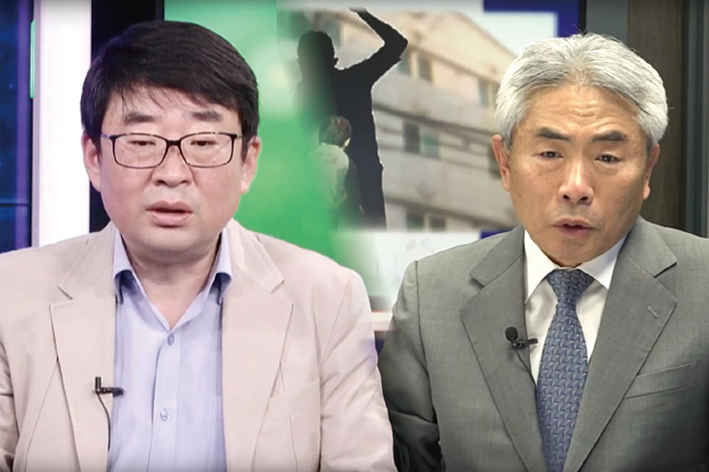 ‘신의 한 수’ 운영자 신혜식 독립신문 대표(왼쪽), ‘펜앤드마이크 정규재TV’ 운영자 정규재 전 한국경제 논설고문.