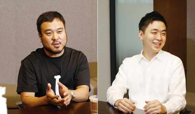 류준우 보맵 대표, 한국외대 경영학과, SGI서울보증(왼쪽) / 김재연 정육각 대표, 카이스트 수리과학과 사진 채승우 객원기자