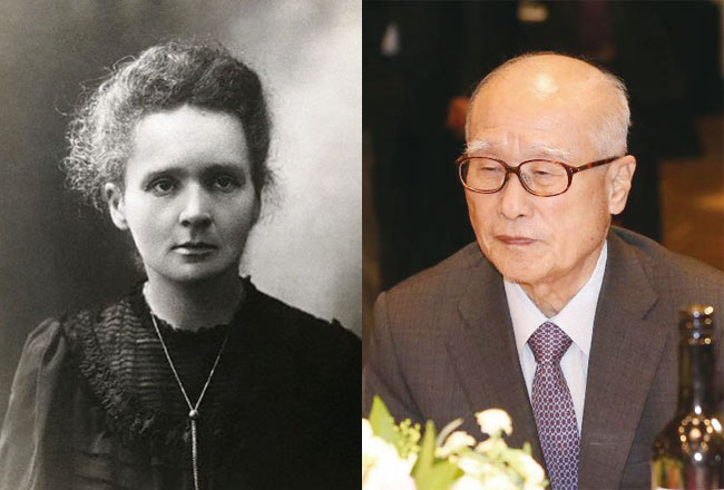 퀴리 부인, 김우중 전 대우그룹 회장. 사진 위키피디아
