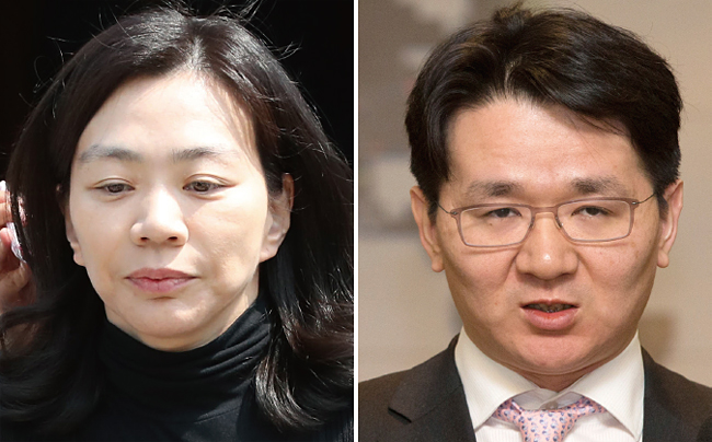 ‘남매의 난’을 일으킨 조현아(왼쪽) 전 대한항공 부사장과 조원태 한진그룹 회장. 사진 연합뉴스
