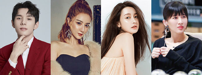 왼쪽부터 리자치, 웨이야, 장다이, 파피장. 사진 웨이보
