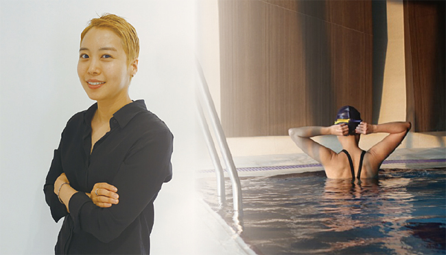 온라인 여성편집숍 핸섬우먼의 김성은 대표는 수영강사를 투잡으로 하고 있다. 사진 안상희 기자