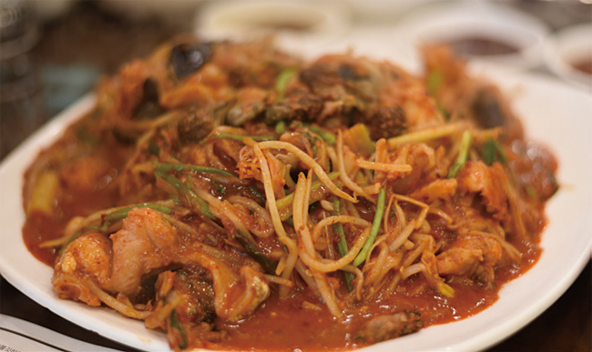 오동동할매아구찜의 아귀찜. 사진 이우석
