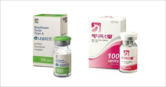 대웅제약의 ‘나보타(왼쪽)’와 메디톡스의 ‘메디톡신’. 사진 조선일보 DB