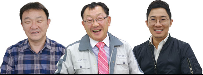 왼쪽부터 홍승표 포스코인터내셔널 식량사업실장 상무 서울대 금속공학과 학사, 포스코인터내셔널 마드리드지사장 / 류경오 아시아종묘 대표 건국대 원예학과 학·석사, 한국종자협회 부회장, 골든 시드 프로젝트 운영위원, 한국원예학회 이사 / 김혜연 엔씽 대표 한양대 전자통신공학 전공, 우즈베키스탄 시설농업 합작법인 설립