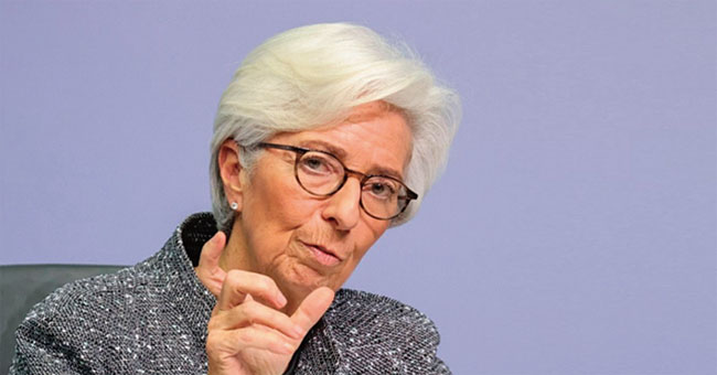 크리스틴 라가르드 유럽중앙은행(ECB) 총재. 사진 EPA연합
