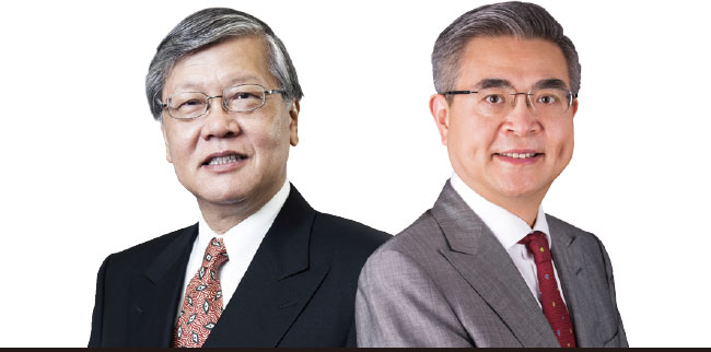 왼쪽부터 앤드루 셩(Andrew Sheng) 홍콩대 아시아 글로벌연구소 연구원, 유엔환경계획(UNEP) 지속가능 금융자문 위원회 회원 / 샤오 겅(Xiao Geng) 홍콩대 국제금융연구소 이사장, 베이징대 HSBC 경영대학원 해양실크로드 연구소장