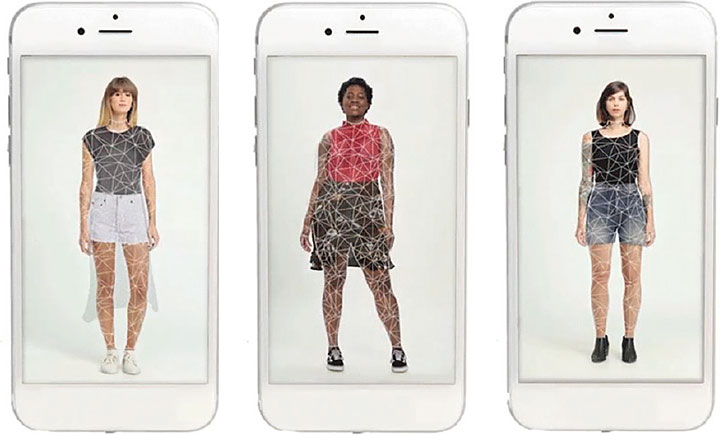 이스라엘의 버추얼 피팅룸 스타트업 ‘지킷’ 애플리케이션(앱)을 사용하면 ‘나’를 모델로 다양한 옷을 스마트폰 화면상에서 입혀보고 구매할 수 있다. 사진 지킷
