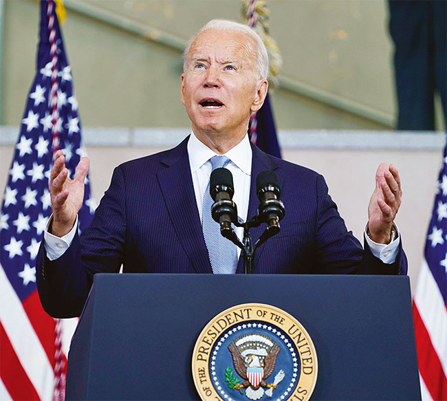 조 바이든 미국 대통령은 경쟁 촉진과 독점적 관행 단속을 지시했다. 사진 AP연합