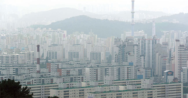 7월 11일 오후 서울 노원구·도봉구 일대 아파트 단지. 사진 연합뉴스