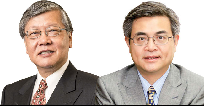 왼쪽부터 앤드루 셩 홍콩대 아시아 글로벌연구소 연구원 유엔환경계획(UNEP) 금융자문위원회 위원 샤오 겅 홍콩 국제금융연구소 소장 홍콩 중문대 선전금융연구소 연구위원