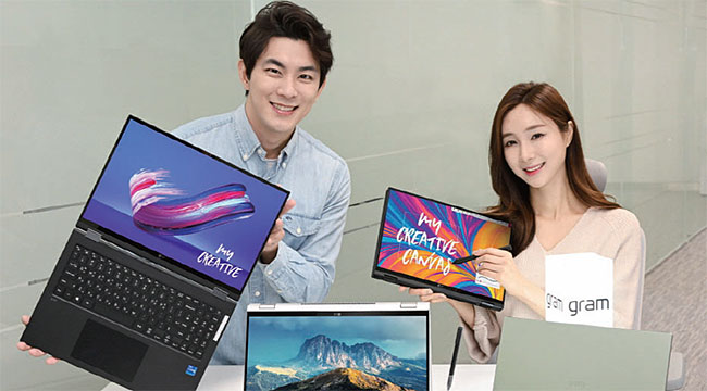 미국 유력 소비자 전문지에서 ‘올해 최고의 노트북’으로 선정된 LG 그램 360. LG
