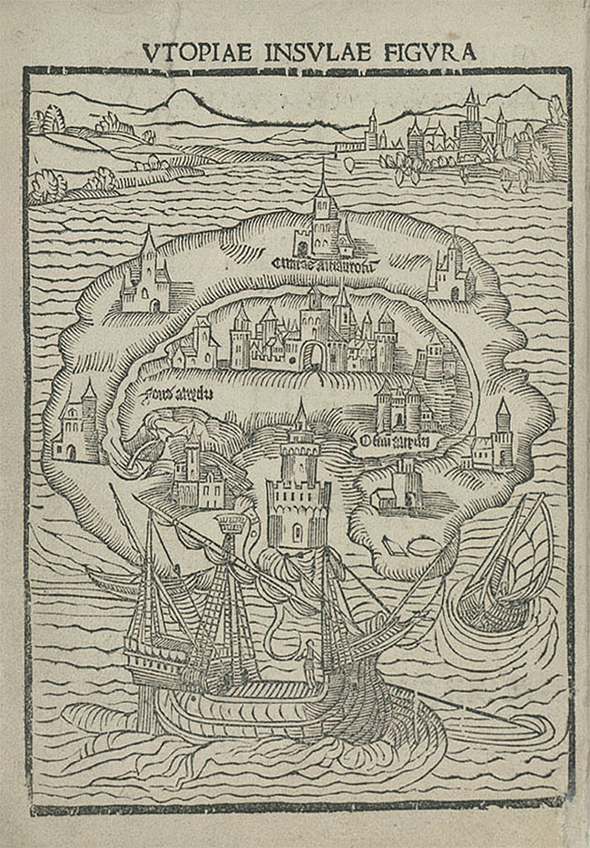 유토피아는 영국의 정치사상가 토머스 모어가 그의 라틴어 저작 ‘유토피아(1516년)’에서 처음 사용했다. 사진 영국국립도서관
