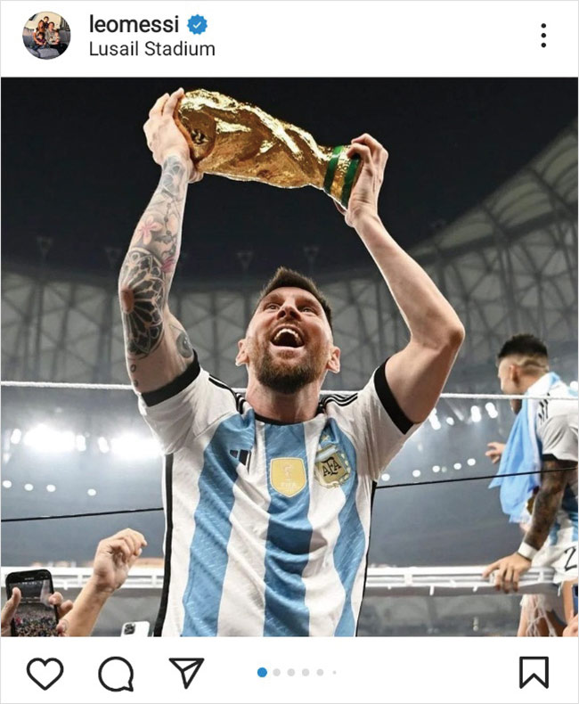 Foto 2. Instagram de Lionel Messi See More