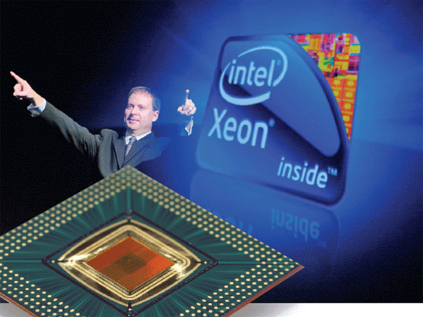 - 미국 인텔은 대표적 시스템반도체인 CPU 분야에서 세계 최고 기업이다. 왼쪽은 시스템반도체 제품.
