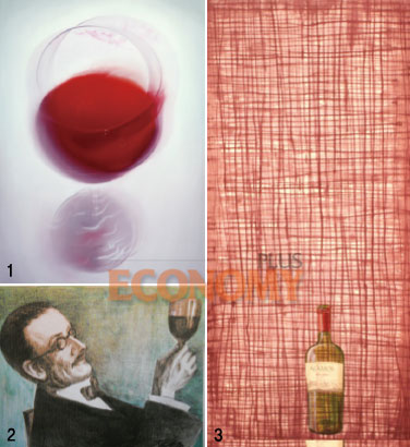 1. 유용상 화가의 작품 <GOOD evening>2. 장회준의 작품 <헤르만 헤세의 와인사랑> 3. 페루의 화가 루이스 카사노바 소롤라의 작품 <ALLAMOS Malbec>