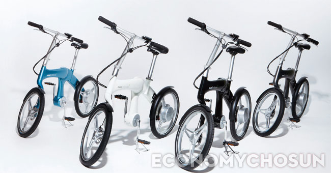 만도가 개발한 세계 최초 체인 없는 전기자전거 풋루스