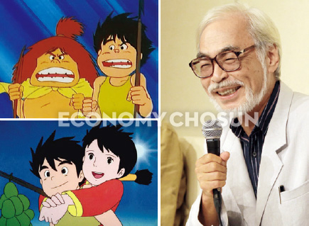 - 일본 애니메이션의 전성기를 만든 주인공 미야자키 하야오 감독(오른쪽 사진)은 지난 해 9월 은퇴를 공식 발표했다. 그의 지브리 스튜디오의 첫 번째 흥행작은 국내에서도 선풍적 인기를 끌었던 ‘미래소년 코난’이다.