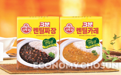 - 종합식품업체 오뚜기는 렌틸콩을 주원료로 하는 3분 렌틸카레와 3분 렌틸짜장을 출시했다.