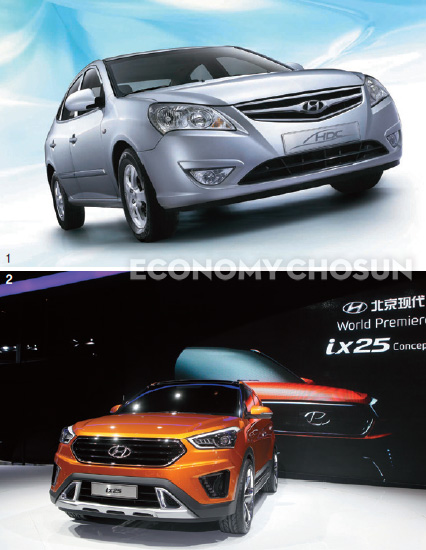 1. 현대차의 대표적 중국 현지전략형 차종 위에둥 2. 올 3월 중국 소형SUV시장에서 1위에 오른 ix25.