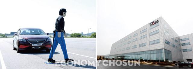 현대모비스는 첨단운전자지원(DAS) 기술 개발에 박차를 가하고 있다. DAS 기술은 자율주행을 위한 핵심기술이다. 오른쪽사진은 현대모비스 연구소.