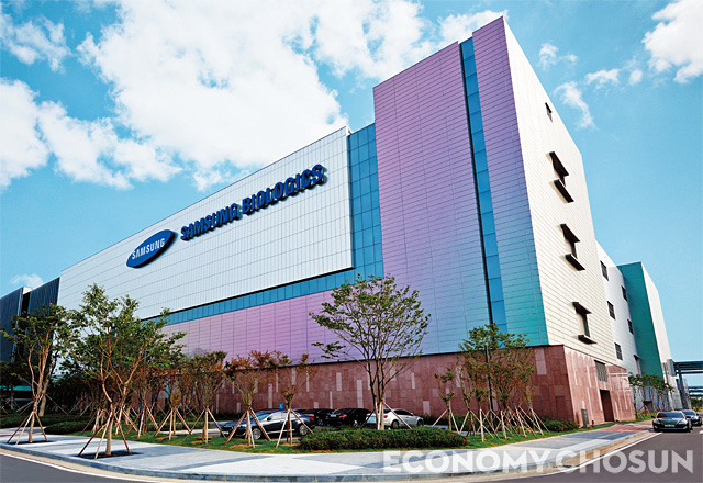 인천 송도에 있는 삼성바이오로직스 공장 건물.