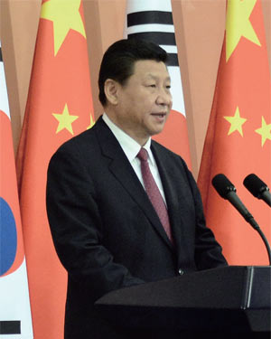 시진핑 주석은 “2020년까지 1인당 국민소득을 2010년의 2배로 늘리겠다”고 말했다.<사진 : 조선일보 DB>