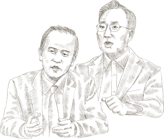 (좌)이용우 (우)윤호영