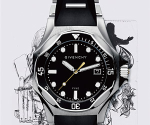 Givenchy five hot sale shark watch