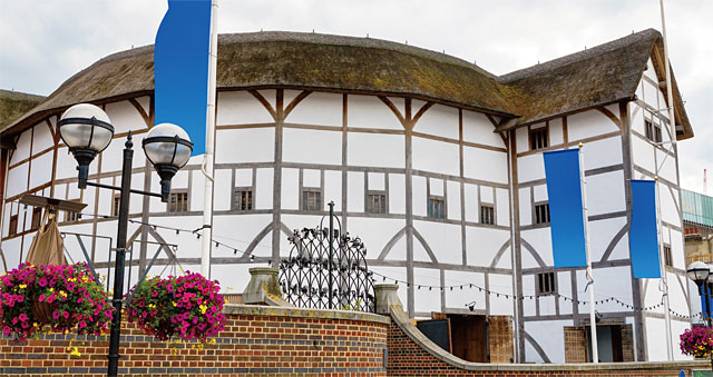 1599년 영국 런던에 설립된 글로브 극장. 셰익스피어의 명작들을 상연해 유명해졌다.