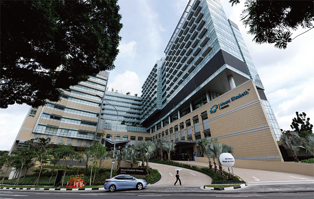 싱가포르에 위치한 IHH헬스케어 산하 마운트엘리자베스노베나병원. <사진 : 블룸버그>