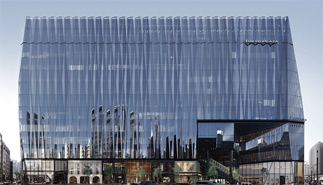 지난해 완공된 도쿄 긴자에 위치한 쇼핑몰 ‘도큐플라자긴자’. 건축사무소 닛켄셋케이(日建設計)가 설계하고 시미즈건설이 시공했다. <사진 : 건축전문웹진 ‘아치데일리’>
