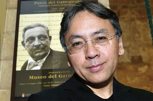 올해 노벨문학상을 수상한 일본계 영국 작가 가즈오 이시구로. <사진 : 블룸버그>