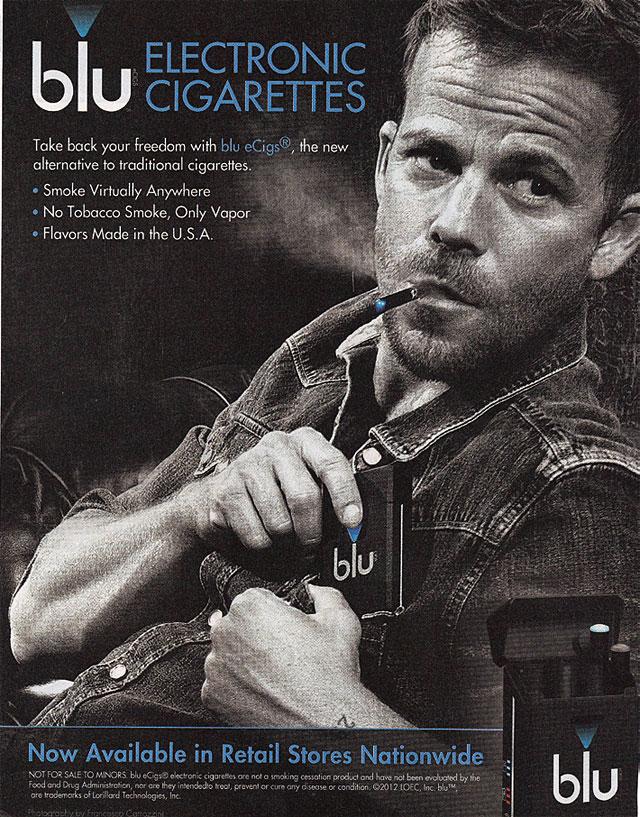 영국 임페리얼 타바코그룹의 전자담배 ‘블루(Blu)’ 광고. <사진 : 블루>