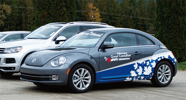 2012년 클린 디젤 캐나다 투어라는 명목으로 선전에 나선 폴크스바겐의 디젤 승용차들. 결과적으로 모두를 속인 사기 행위였다. / 폴크스바겐