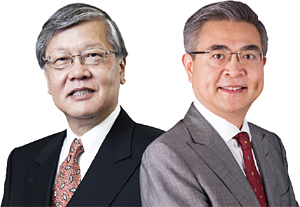앤드루 셩(Andrew Sheng)홍콩대 아시아글로벌연구소 최고연구위원(왼쪽) 샤오 겅(Xiao Geng) 베이징대 HSBC 경영대학원 교수(오른쪽)