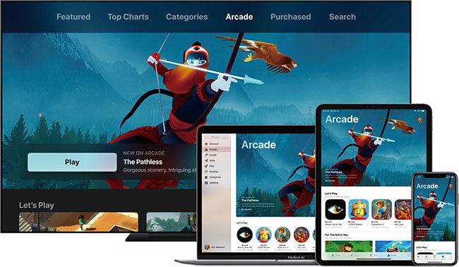 애플 아케이드는 아이폰, 아이패드, 맥, 애플티비를 오가며 100여 종 이상의 게임을 즐길 수 있는 애플의 구독형 게임 서비스다. 사진 애플