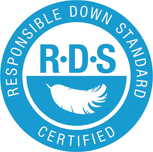 윤리적 다운 인증(RDS·Responsible Down Standard) 마크.