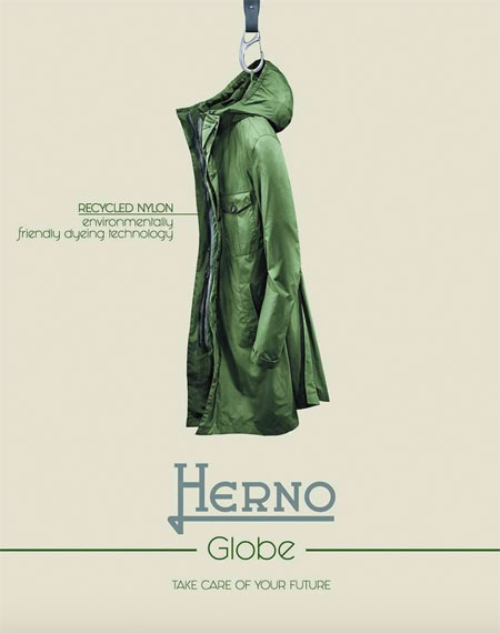 에르노는 ‘에르노 글로브(Herno Globe)’ 컬렉션에 친환경 소재를 사용했다. 사진 버티고 맨스웨어 인스타그램