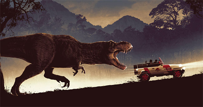 ‘쥬라기 공원’은 마이클 크라이튼의 소설을 원작으로 스티븐 스필버그 감독이 1993년에 발표한 영화다. 활자로 존재하던 공룡들이 컴퓨터 그래픽으로 되살아나 스크린을 뛰어다니는 모습은 지금 봐도 놀라울 정도로 생생하다. 사진 IMDB