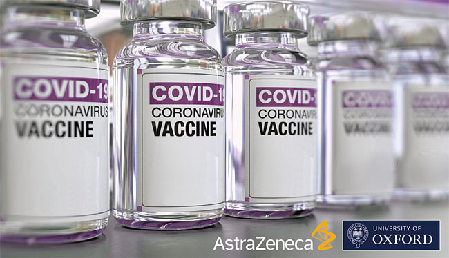 다국적 제약사 아스트라제네카와 영국 옥스퍼드대가 개발 중인 코로나19 백신 ‘AZD1222’. 사진 한국 아스트라제네카