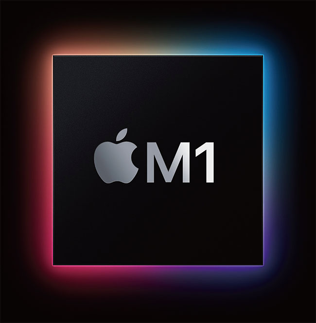 맥에 탑재된 인텔의 CPU(중앙처리장치)를 대체할 애플의 M1프로세서. 사진 애플