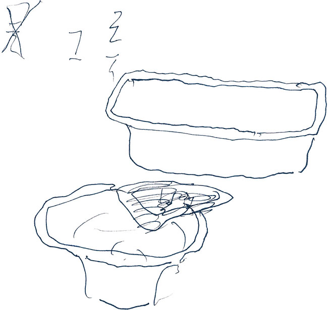 화가 장호가 이생에서 그린 마지막 그림은 그릇이다. 두 개의 그릇. 하나는 네모난 그릇이고 하나는 둥근 그릇이다. 그 옆에는 ‘물 그릇’이라는 글자가 적혀 있지만 어떤 이유인지 ‘물’ 위에는 엑스 표시가 되어 있다. 사진 창비