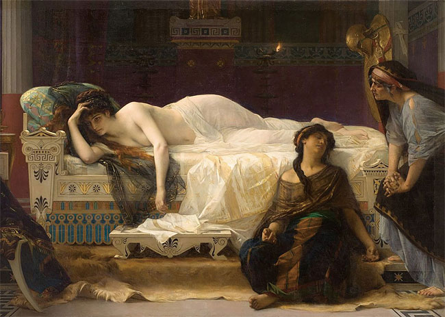 알렉상드르 카바넬의 1880년 유화 작품 ‘페드르’. 현재 프랑스 파브르 미술관에 소장 전시돼 있다. 사진 위키미디어