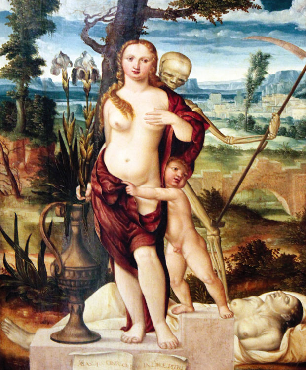 바르텔 베함(Barthel Beham)의 1540년작 바니타스(Vanitas). 사진 위키미디어