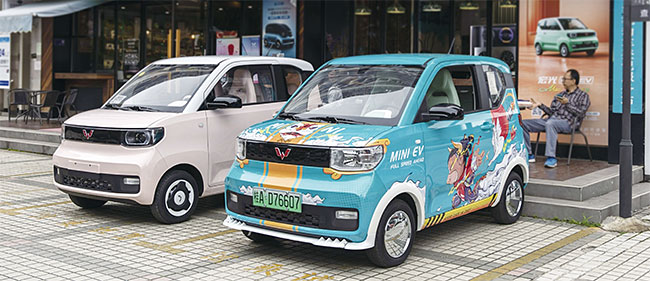 GM-SAIC-Wuling 소형 전기차 ‘홍광미니EV’. 사진 블룸버그